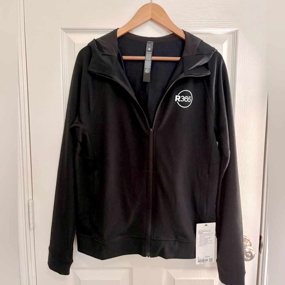 LULULEMON : City Sweat Full Zip Hoodie Men’s M Black NWT Stretch French Terry